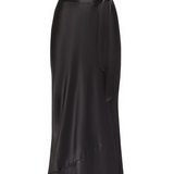 REWRITTEN Pollenca Bridesmaid Dress in Black Lenzing™ Ecovero™ Satin