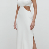 PRETTY LAVISH Verde Bandeau Cut Out Maxi Dress