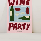 Wine Party - Colourful Background