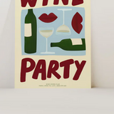 Wine Party - Cream Background